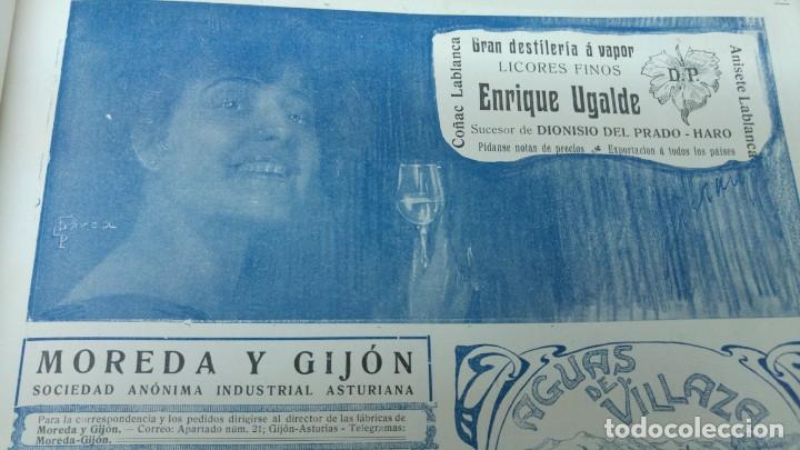 Collezionismo di affissi: GRAN DESTILERIA A VAPOR FINO ENRIQUE UGALDE CO&Ntilde;AC LABLANCA DIONISIO DEL PRADO HARO HOJA A&Ntilde;O 1907