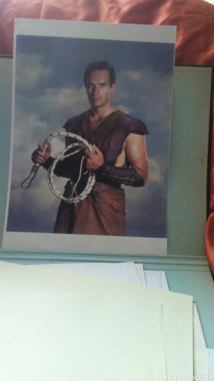 Coleccionismo de carteles: Cartel de Charlton Hesto en la pelicula Ben -Hur,mide 41x30 reproduc