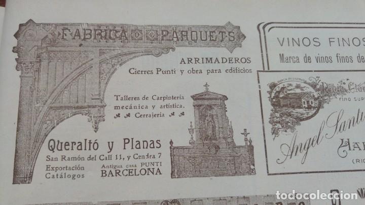 Coleccionismo de carteles: FABRICA DE PARQUETS QUERALTO Y PLANAS BARCELONA ARRIMADEROS HOJA A&Ntilde;O 1917