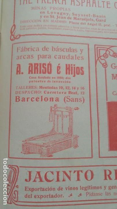 Collezionismo di affissi: FABRICA DE BASCULAS Y ARCAS PARA CAUDALES A.ARISO E HIJOS BARCELONA HOJA A&Ntilde;O 1907