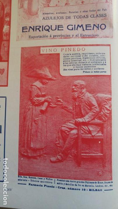 Sammeln von Plakaten: VINO PINEDO TONICO NUTRITIVO CURA ANEMIA RAQUITISMO IDEAL EMBARAZO FARMACIA BILBAO HOJA A&Ntilde;O 1910