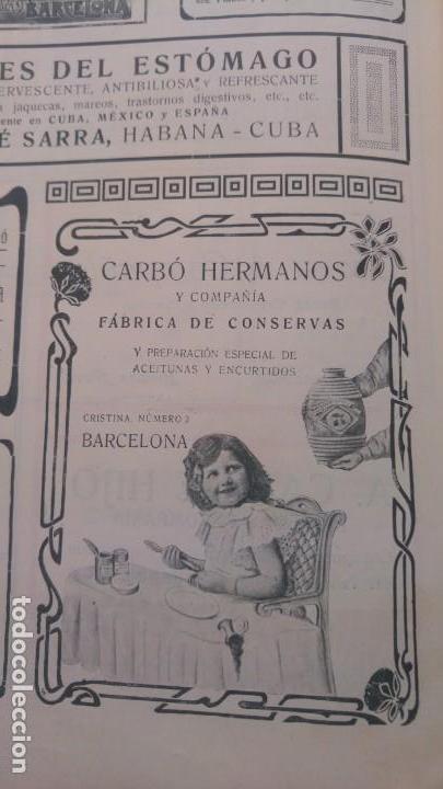 Colecionismo de cartazes: FABRICA DE CONSERVAS CARB&Oacute; HERMANOS BARCELONA ACEITUNAS Y ENCURTIDOS HOJA A&Ntilde;O 1906