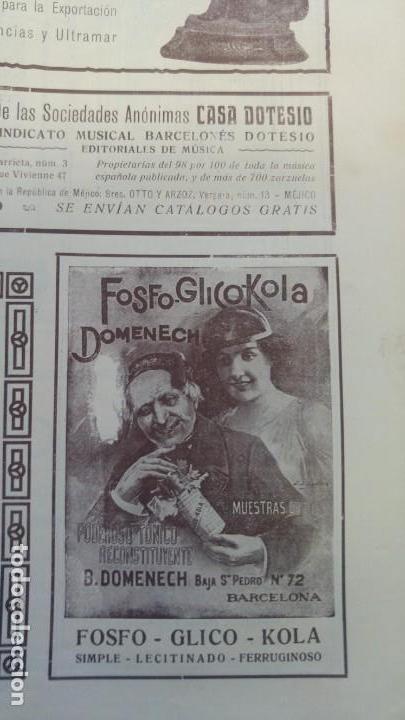 Colecionismo de cartazes: FOSFO-GLICO-KOLA DOM&Egrave;NECH. T&Oacute;NICO. BARCELONA. MEDICAMENTO. FARMACIA. PUBLICIDAD HOJA A&Ntilde;O 1906