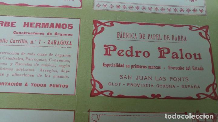 Coleccionismo de carteles: FABRICA DE PAPEL DE BARBA PEDRO PALOU SANT JOAN LES FONTS OLOT SAN JUAN LAS FONTS HOJA A&Ntilde;O 1904