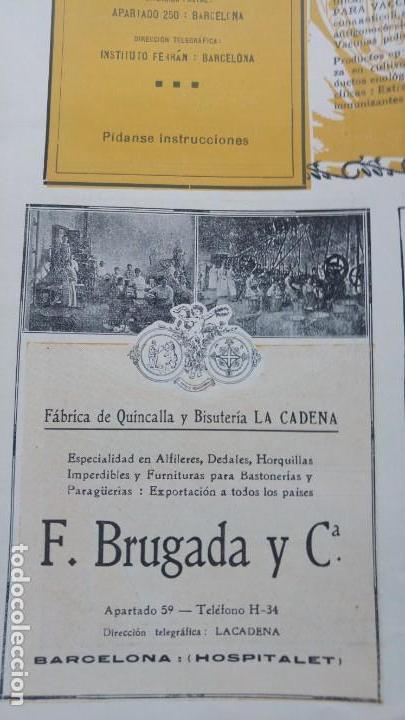 Poster collecting: FABRICA DE QUINCALLA Y BISUTERIA -LA CADENA-F.BRUGADA Y C&ordf; HOSPITALET LLOBREGAT BARCELONA HOJA 1920