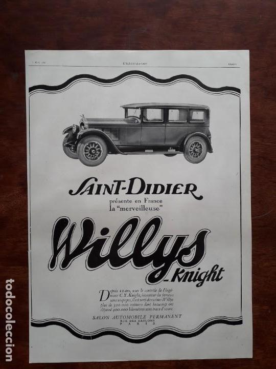Poster collecting: WILLYS-KNIGHT AUTOMOBILES ANTIGUOS VOITURE COCHE 3 HOJAS PUBLICIDAD A&Ntilde;OS 1927-1928