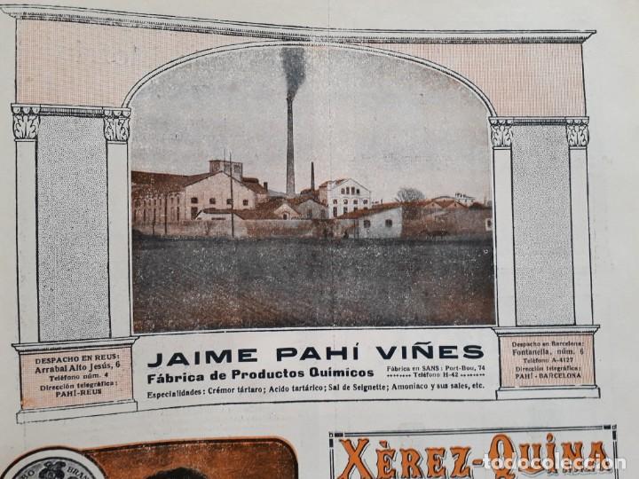 Collezionismo di affissi: FABRICA DE PRODUCTOS QUIMICOS JAIME PAHI VI&Ntilde;ES SANS BARCELONA HOJA A&Ntilde;O 1920