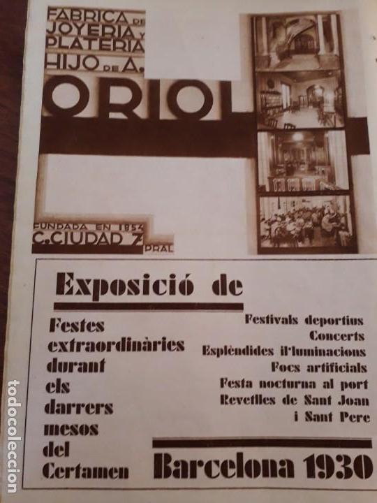 Poster collecting: FABRICA DE JOYERIA Y PLATERIA HIJO DE A.ORIOL . HOJA REVISTA A&Ntilde;O 1930