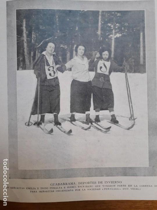 Poster collecting: GUADARRAMA DEPORTES INVIERNO SOCIEDAD PE&Ntilde;ALARA  HOJA A&Ntilde;O 1924
