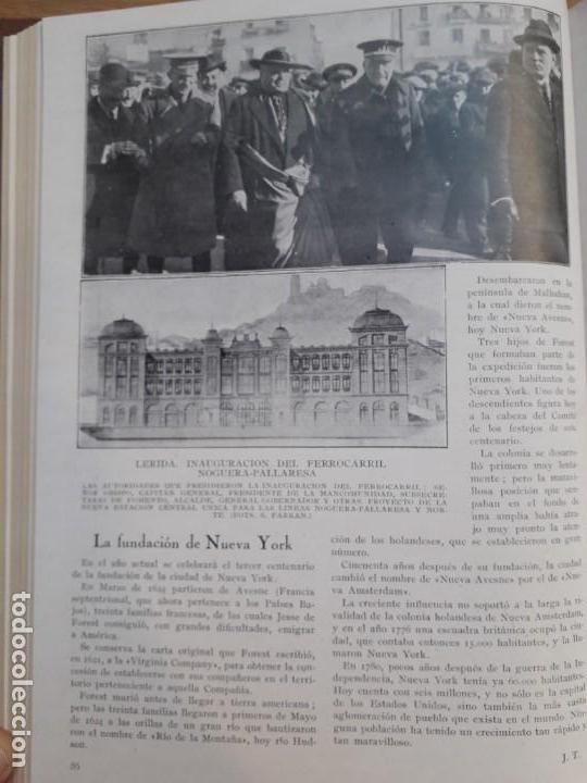 Collezionismo di affissi: LERIDA INAGURACION DEL FERROCARRIL NOGUERA-PALLARESA ESTACION CENTRAL HOJA A&Ntilde;O 1924