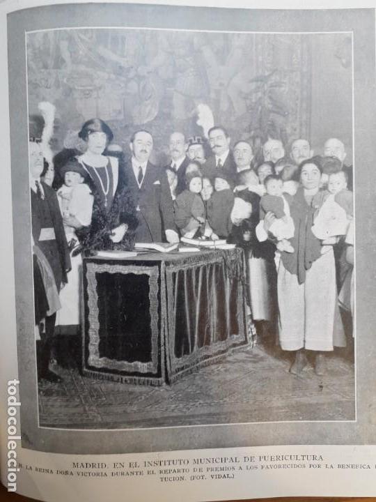 Sammeln von Plakaten: LA REINA DO&Ntilde;A VICTORIA EN EL INSTITUTO MUNICIPAL PUERICULTUA MADRID 1 HOJA A&Ntilde;O 1924