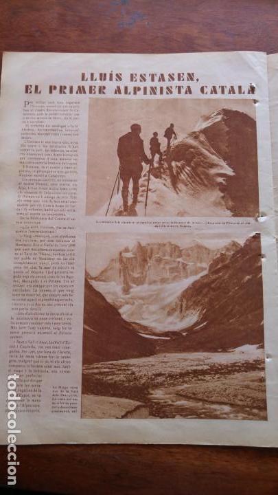Sammeln von Plakaten: LLUIS ESTASEN PRIMER ALPINISTA CATALA VILANOVA GELTRU PESCADORS MERCE BASSOLS NARCIS OLLER ANY 1930