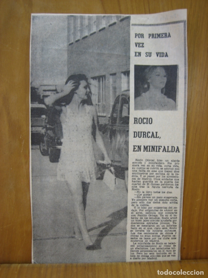 Coleccionismo de carteles: Recorte de prensa o revista. Roc&iacute;o D&uacute;rcal