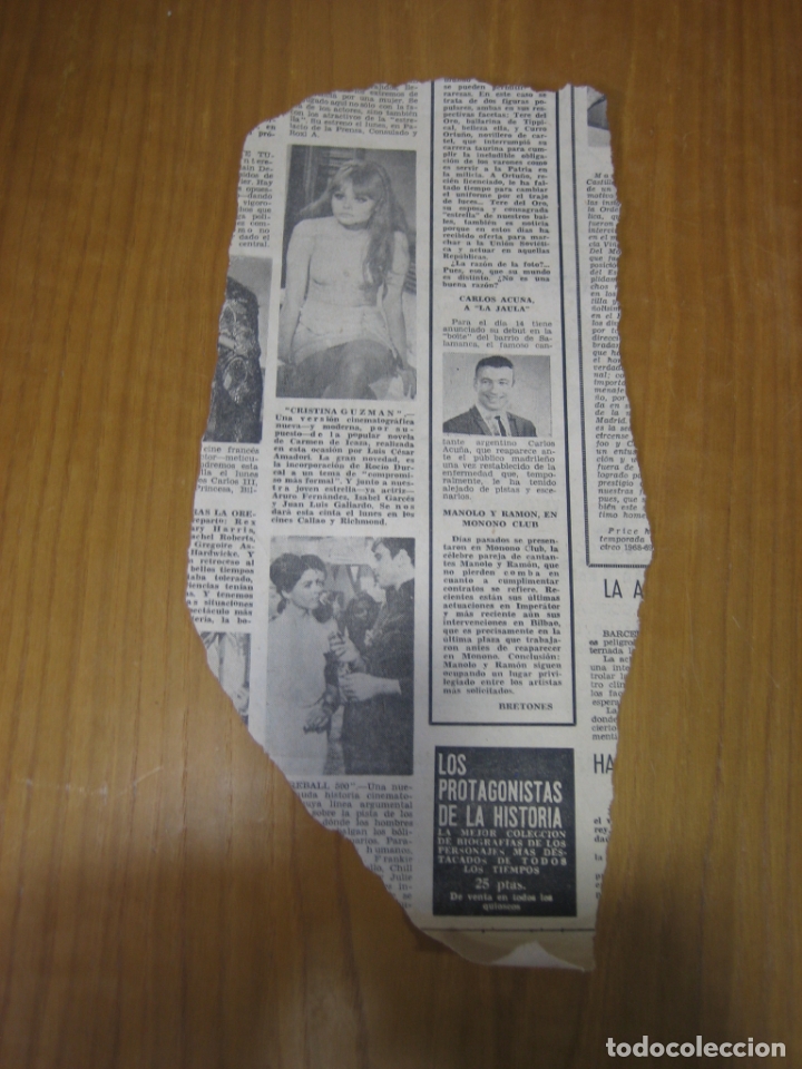 Coleccionismo de carteles: Recorte de prensa o revista . Roc&iacute;o D&uacute;rcal