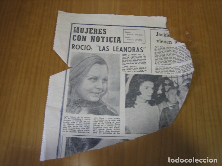 Coleccionismo de carteles: Recorte de prensa o revista . Roc&iacute;o D&uacute;rcal