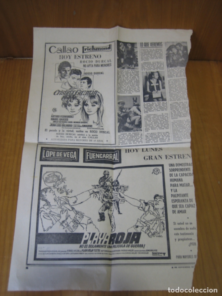 Coleccionismo de carteles: Recorte de prensa o revista . Roc&iacute;o D&uacute;rcal