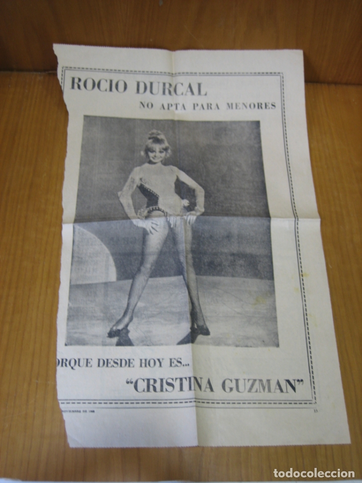 Coleccionismo de carteles: Recorte de prensa o revista . Roc&iacute;o D&uacute;rcal