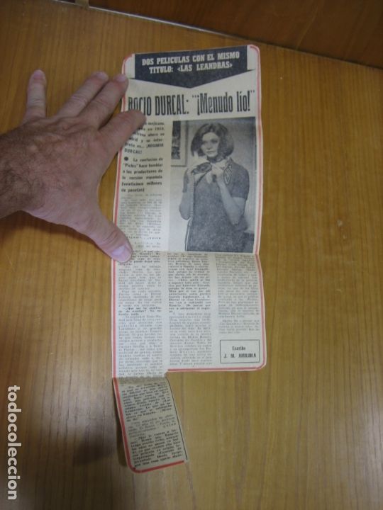 Coleccionismo de carteles: Recorte de prensa o revista . Roc&iacute;o D&uacute;rcal
