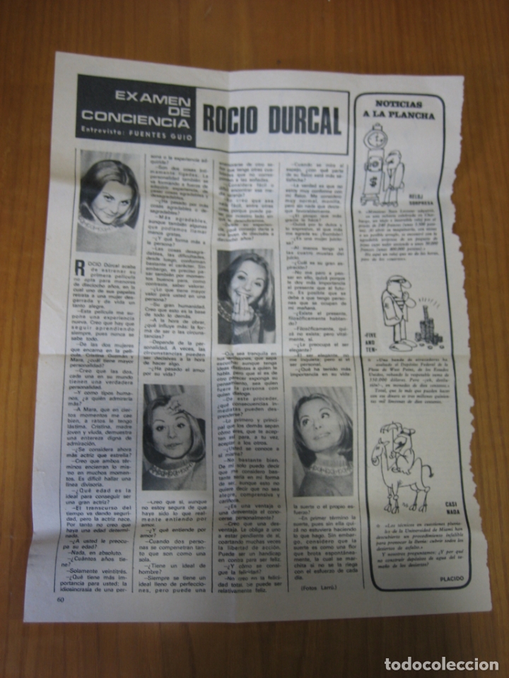 Coleccionismo de carteles: Recorte de prensa o revista . Roc&iacute;o D&uacute;rcal