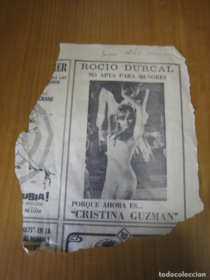 Coleccionismo de carteles: Recorte de prensa o revista . Roc&iacute;o D&uacute;rcal