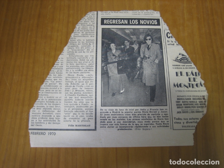 Coleccionismo de carteles: Recorte de prensa o revista . Roc&iacute;o D&uacute;rcal