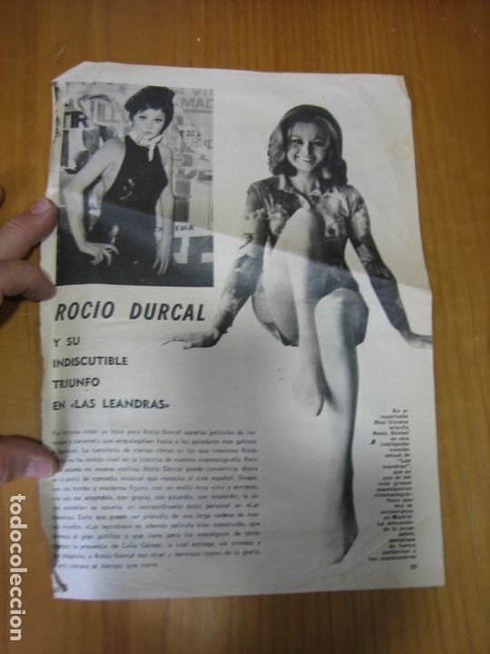 Coleccionismo de carteles: Recorte de prensa o revista . Roc&iacute;o D&uacute;rcal
