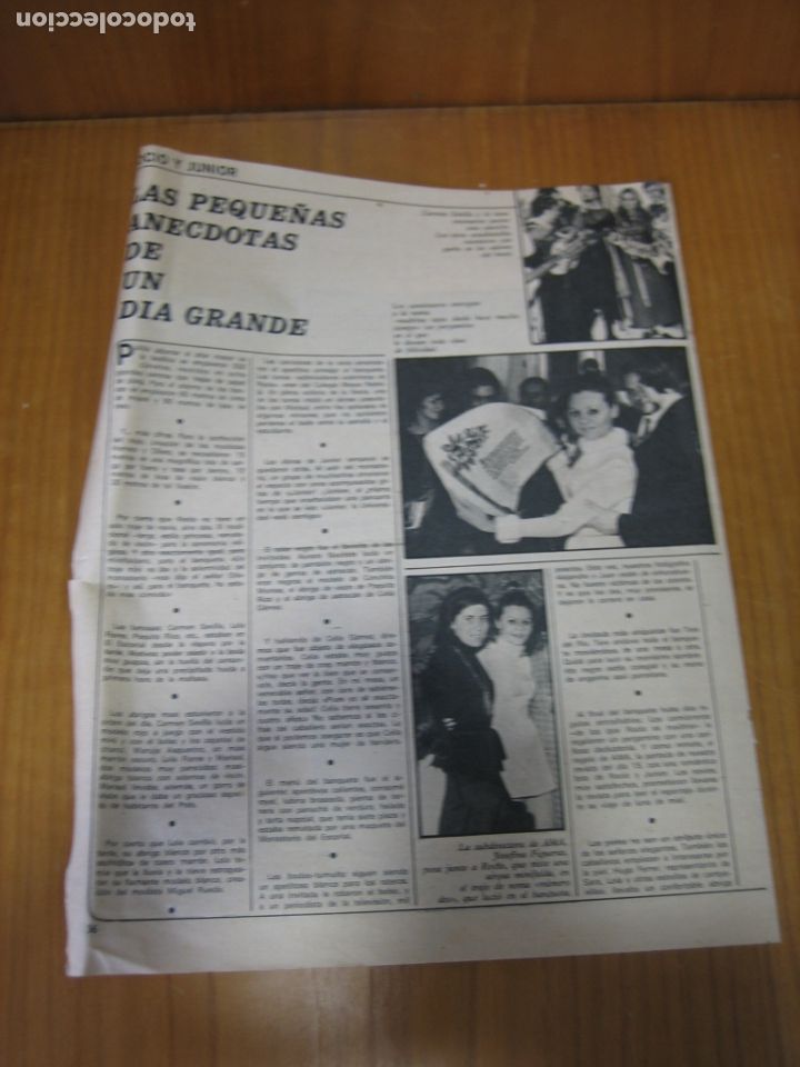 Coleccionismo de carteles: Recorte de prensa o revista . Roc&iacute;o D&uacute;rcal