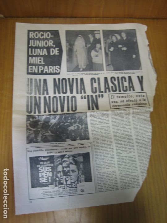 Coleccionismo de carteles: Recorte de prensa o revista . Roc&iacute;o D&uacute;rcal
