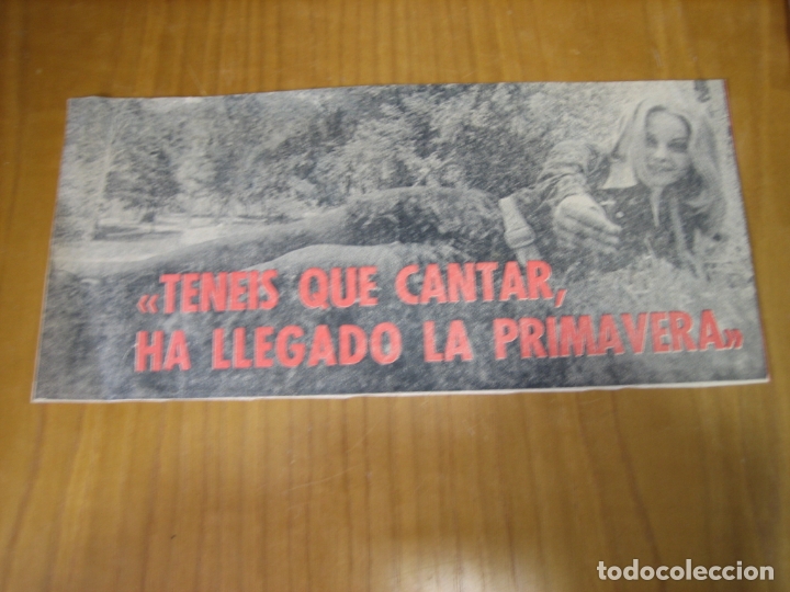 Coleccionismo de carteles: Recorte de prensa o revista . Roc&iacute;o D&uacute;rcal