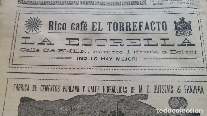 Sammeln von Plakaten: RICO CAFE EL TORREFACTO LA ESTRELLA !NO LO HAY MEJOR ! HOJA PUBLICIDAD A&Ntilde;O 1911