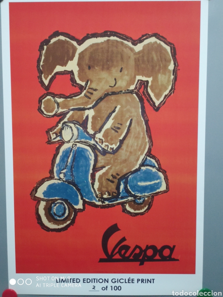Coleccionismo de carteles: Giclee Print, edici&oacute;n limitada. Vespa.