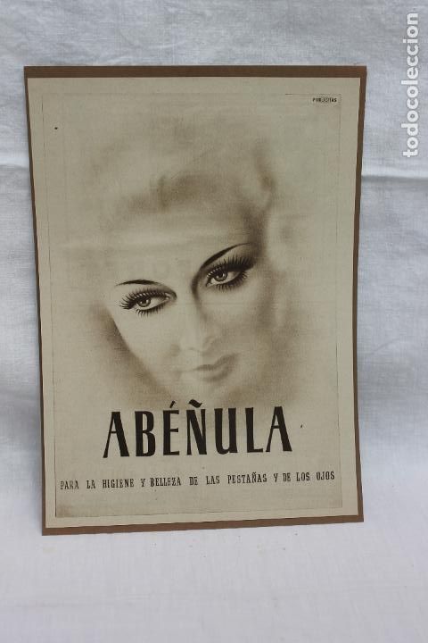 Coleccionismo de carteles: HOJA PUBLICIDAD ABE&Ntilde;ULA PARA LA HIGIENE Y BELLEZA DE LAS PESTA&Ntilde;AS Y OJOS., A&Ntilde;OS 30