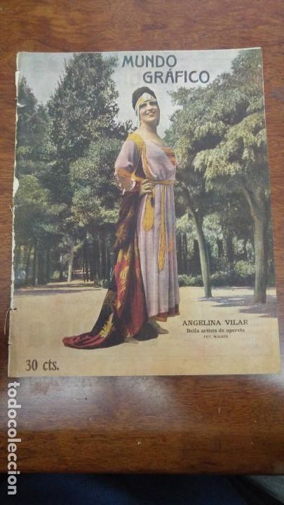 Coleccionismo de carteles: ANGELA VILAR BELLA ARTISTA DE OPERETA HOJA REVISTA A&Ntilde;O 1919