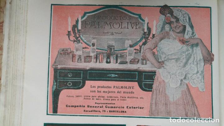 Collezionismo di affissi: PALMOLIVE POLVOS JABON CREMA AFEITAR PASTA DENTIFRICA POLVOS TALCO BARCELONA . HOJA A&Ntilde;O 1920