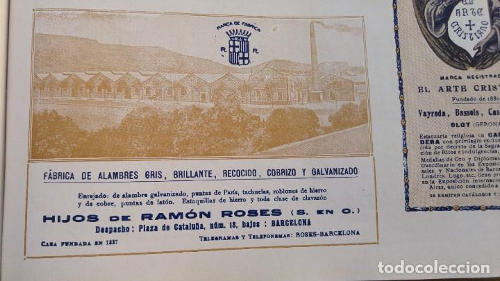 Sammeln von Plakaten: FABRICA ALAMBRES GRIS BRILLANTE RECOCIDO COBRIZO GALVANIZADO RAMON ROSES BARCELONA HOJA A&Ntilde;O 1920