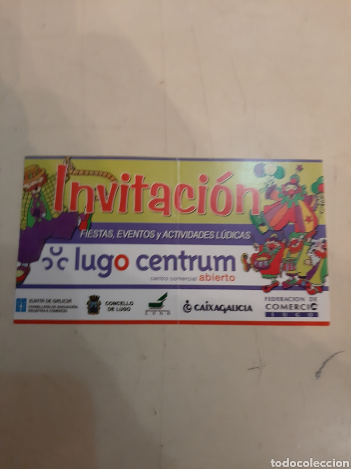 Coleccionismo de carteles: Invitaci&oacute;n Lugo centrum Lugo - Foto 1