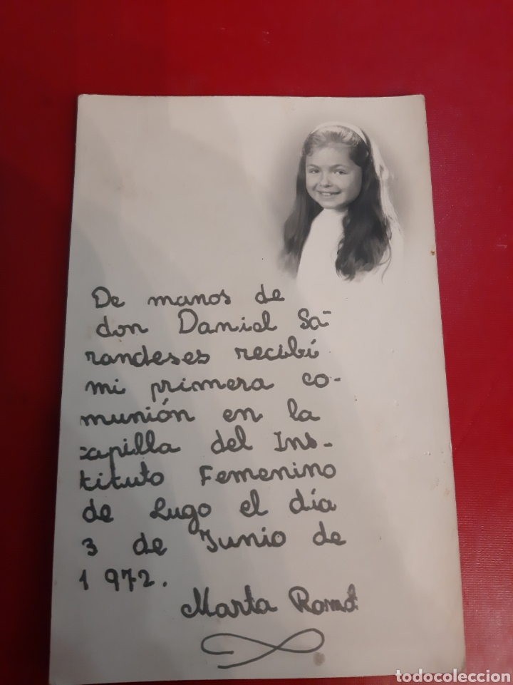 Collectionnisme d'affiches: Foto comunion 1972 Lugo