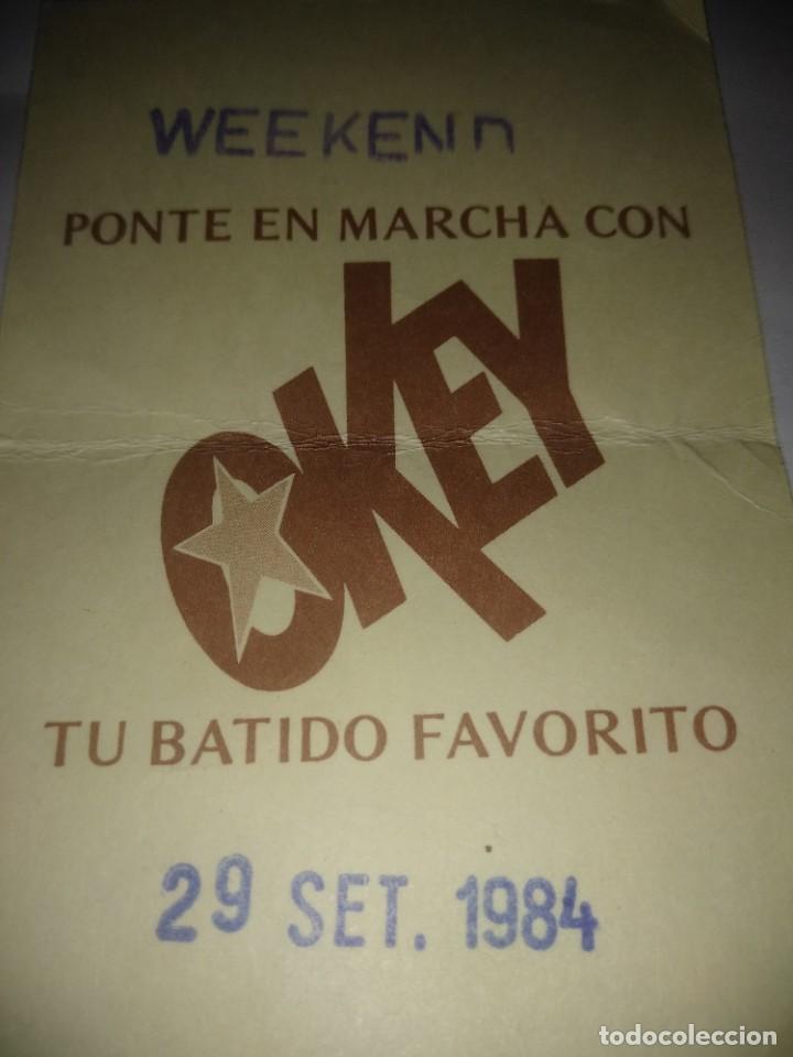 Coleccionismo de carteles: Vale de OKEY ,a&ntilde;o 1984 - Foto 2