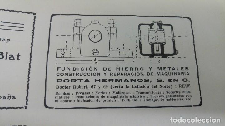 Collezionismo di affissi: FUNDICION HIERRO Y METALES PORTA HERMANOS REUS MAQUINARIA TARRAGONA HOJA A&Ntilde;O 1920