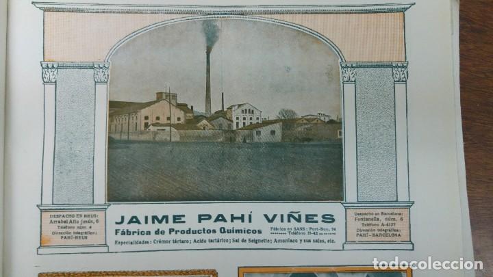 Sammeln von Plakaten: FABRICA PRODUCTOS QUIMICOS JAIME PAHI VI&Ntilde;ES BARCELONA REUS HOJA A&Ntilde;O 1920