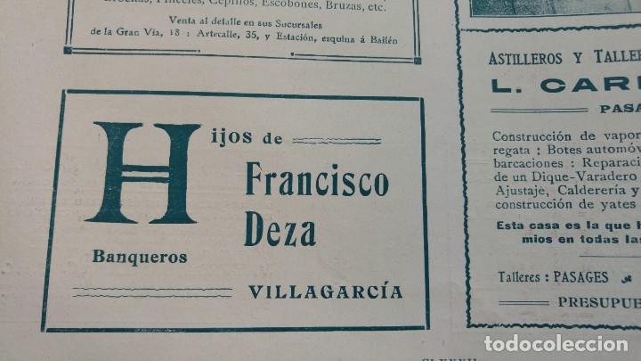 Collezionismo di affissi: BANQUEROS HIJOS DE FRANCISCO DEZA VILLAGARCIA HOJA A&Ntilde;O 1910