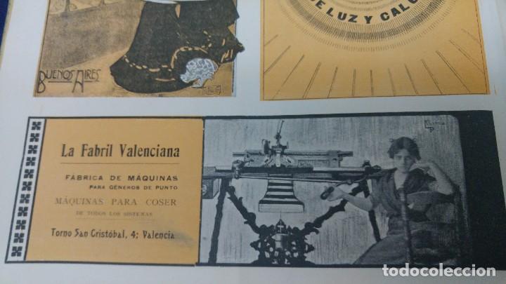 Coleccionismo de carteles: FABRICA DE MAQUINAS PARA GENEROS DE PUNTO PARA COSER -LA FABRIL VALENCIANA- VALENCIA HOJA A&Ntilde;O 1904