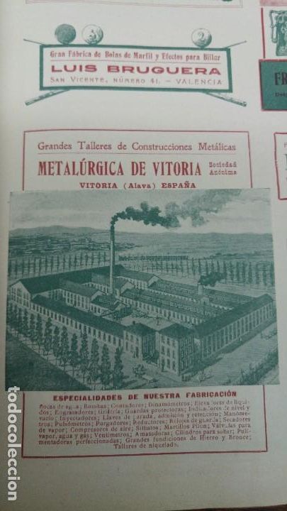 Coleccionismo de carteles: GRANDES TALLERES DE CONSTRUCCIONES METALICAS -LA METALURGICA DE VITORIA S.A.- ALAVA HOJA A&Ntilde;O 1904