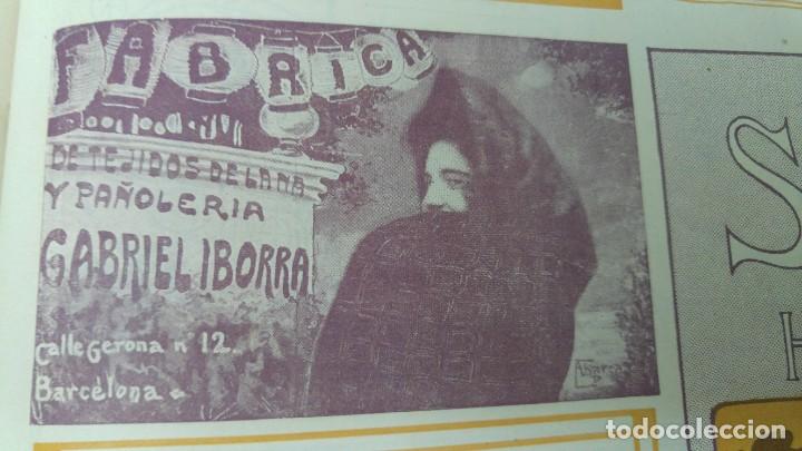 Collectionnisme d'affiches: FABRICA DE TEJIDOS DE LANA Y PA&Ntilde;OLERIA GABRIEL IBORRA BARCELONA HOJA A&Ntilde;O 1905