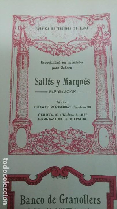 Collectionnisme d'affiches: FABRICA DE TEJIDOS DE LANA ESPECIALIDAD NOVEDADES SE&Ntilde;ORA -SALLES Y MARQUES- -BARCELONA HOJA 1920