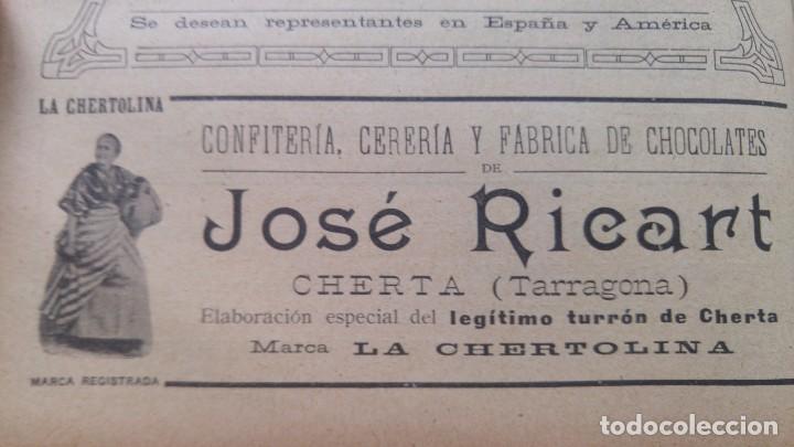 Sammeln von Plakaten: FABRICA DE CHOCOLATES,CERERIA Y CONFITERIA -JOSE RICART- CHERTA MARCA LA CHERTOLINA TARRAGONA 1921