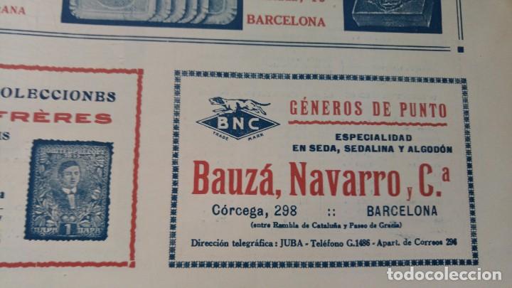 Sammeln von Plakaten: GENEROS DE PUNTA ESPECIALIDAD SEDA SEDALINA ALGODON BAUZA,NAVARRO Y C&ordf; BARCELONA HOJA A&Ntilde;O 1920