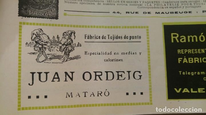 Sammeln von Plakaten: FABRICA DE TEJIDOS DE PUNTO ESPECIALIDAD EN MEDIAS Y CALCETINES -JUAN ORDEIG - MATARO HOJA A&Ntilde;O 1920