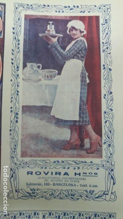 Poster collecting: ALMACENISTAS Y EXPORTADORES DE ACEITE DE OLIVA - ROVIRA HERMANOS- BARCELONA HOJA A&Ntilde;O 1920