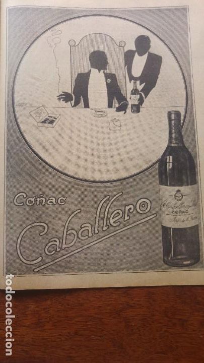 Colecionismo de cartazes: CO&Ntilde;AC CABALLERO JEREZ DE LA FRONTERA HOJA REVISTA A&Ntilde;O 1922
